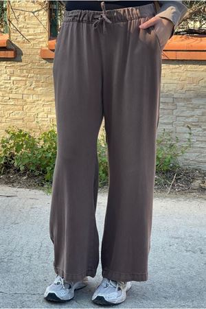 26Y7318 - AÇIK KAHVE - TENCEL BOL PAÇA PANTOLON 