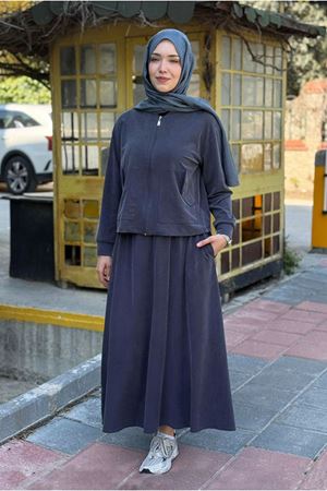 26Y6622 - LACİVERT - CEPLİ ETEKLİ TAKIM