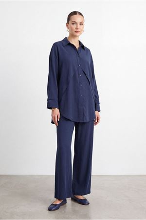 26Y6648 - LACİVERT -  V DETAY ŞIK TAKIM