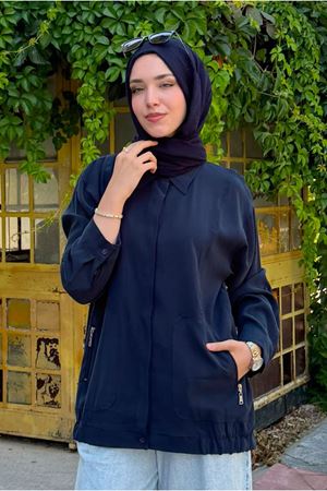 26Y7256 - LACİVERT - MODAL CEKET 