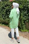 24K36440 - NEON YEŞİLİ  - SOUL PUANE BASİC KISA SWEAT
