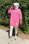 24K36440 - PEMBE - SOUL PUANE BASİC KISA SWEAT