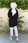 24K36440 - SİYAH - SOUL PUANE BASİC KISA SWEAT