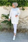 24K36440 - EKRU - SOUL PUANE BASİC KISA SWEAT