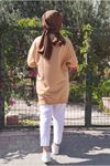24K36440 - DEVE TÜYÜ  - SOUL PUANE BASİC KISA SWEAT