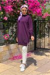 24K36440 - MOR - SOUL PUANE BASİC KISA SWEAT