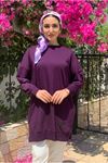 24K36440 - MOR - SOUL PUANE BASİC KISA SWEAT