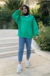 24K403600 - BENETTON - SOUL V YAKA ŞARDONLU SWEAT