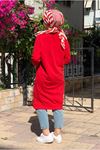 24K36450 - KIRMIZI - SOUL PUANE UZUN SWEAT