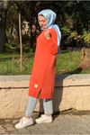 24K36450 - CORAL - SOUL PUANE UZUN SWEAT 