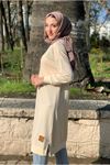 24K36450 - BEJ - SOUL PUANE UZUN SWEAT