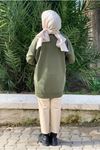 24K36440 - HAKİ - SOUL PUANE BASİC KISA SWEAT