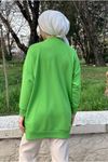 24K36440 - ÇİMEN YEŞİLİ - SOUL PUANE BASİC KISA SWEAT