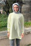 24K36440 - AÇIK SARI - SOUL PUANE BASİC KISA SWEAT