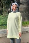 24K36440 - AÇIK SARI - SOUL PUANE BASİC KISA SWEAT