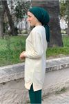 24K36440 - BEJ - SOUL PUANE BASİC KISA SWEAT