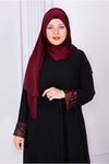24Y68001 - BORDO - BÜYÜK BEDEN TESETTÜR ABAYA