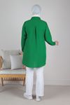 24Y2327 - BENETTON - Büyük Beden Tesettür Taş İşlemeli Tunik 