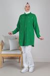 24Y2327 - BENETTON - Büyük Beden Tesettür Taş İşlemeli Tunik 