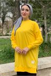24K36440 - SARI - SOUL PUANE BASİC KISA SWEAT