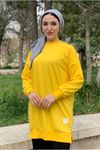 24K36440 - SARI - SOUL PUANE BASİC KISA SWEAT