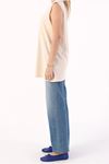 24Y1608 - BEJ - KOLSUZ T-SHİRT TUNİK 