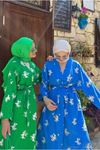 24Y5062 - YEŞİL - ÇİÇEK NAKIŞLI MÜSLİN KİMONO