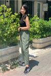 24Y4582 - HAKİ - HAVUÇ KESİM AEROBİN PANTOLON 