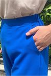 24Y4666 - MAVİ - CEPLİ ŞALVAR PANTOLON