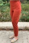 25K3189 - KİREMİT - İKİ İPLİK SOUL EŞOFMAN ALT 