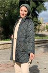 25K5239 - ZÜMRÜT - ÖNDEN CEPLİ KAPİTONE MONT