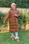 25K6051 - KAHVE - OVERSIZE ŞİŞME MONT