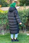 25K6051 - SİYAH - OVERSIZE ŞİŞME MONT