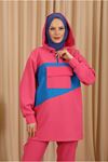 25K3057 - PEMBE - ÖNDEN CEPLİ SPOR TAKIM 