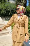 25K3307 - CAMEL - POLİNA CEKETLİ TAKIM