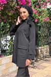 25K3282 - SİYAH - ROSALİE WAFFLE TAKIM 