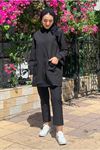 25K3282 - SİYAH - ROSALİE WAFFLE TAKIM 