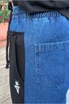 25K4625 - SİYAH - DENİM COTTON BOLPAÇA PANTOLON 