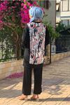 25Y3256 - SİYAH - ÖZGÜN DESENLİ SANDY TAKIM