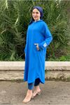 25Y5263 - MAVİ - KOLU APOLETLİ JAKARLI KAP