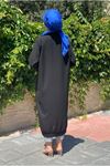 25Y5128 - SİYAH - JAKARLI UZUN KAP 
