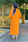 25Y5066 - TURUNCU - DÜĞMELİ BASİC CEKET
