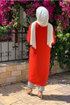 25Y5066 - AÇIK KIRMIZI- DÜĞMELİ BASİC CEKET