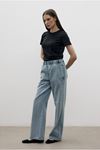 25Y7325 - K.Y MAVİ - Shine Chic Pantolon