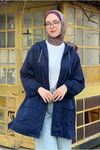 25Y7210 - LACİVERT - FERMUARLI CEKET