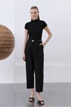 25Y7605 - SİYAH - KISA KOL BODY