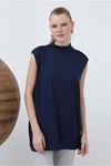 25Y7606 - LACİVERT -  İNCE PENYE SIFIT KOL İÇLİK