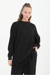 25Y2228 - SİYAH - REGLAN KOL İKİLİ TAKIM