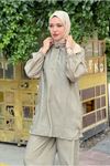 25Y7526 - HAKİ - KAPÜŞONLU ÇITÇIT DETAY TAKIM
