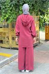 25Y7526 - BORDO - KAPÜŞONLU ÇITÇIT DETAY TAKIM